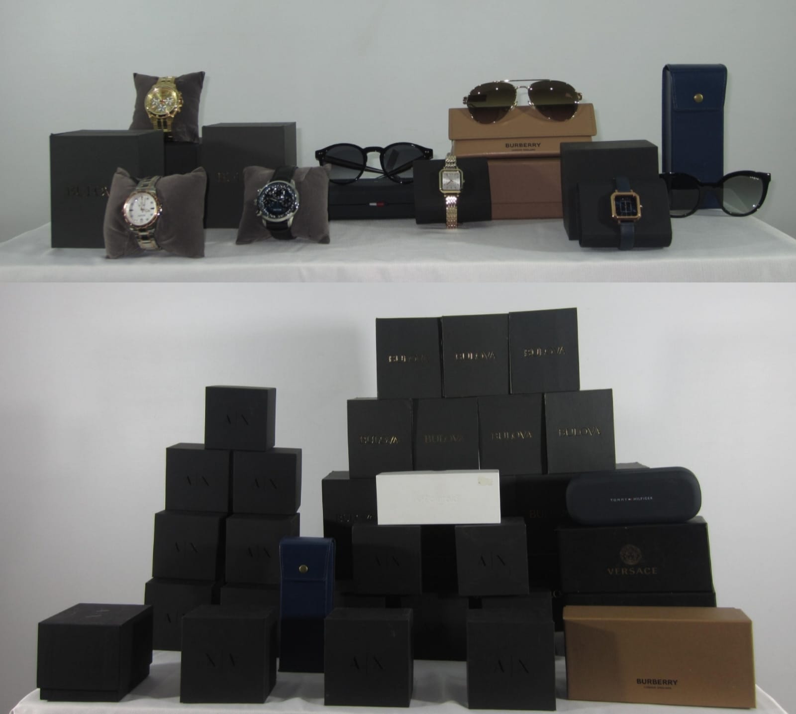 LOTE EXCLUSIVO DE RELOJES Y GAFAS DE MARCA RECONOCIDA